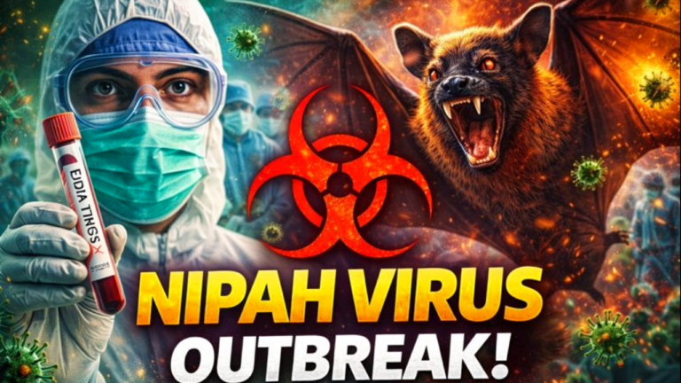 🦠 Nipah Virus Outbreak: Causes, Symptoms, Prevention, Treatment & Latest Updates Untitled 44 768x432