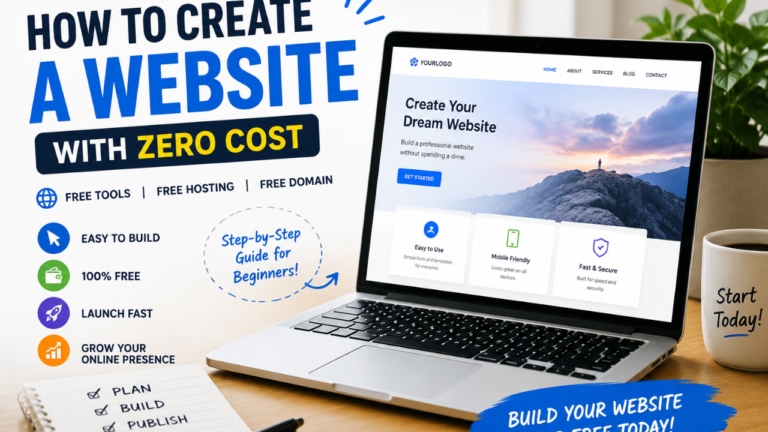 How to Create a Website with Zero Cost: A Complete Beginner's Guide Build a Website Without Spending Any Money