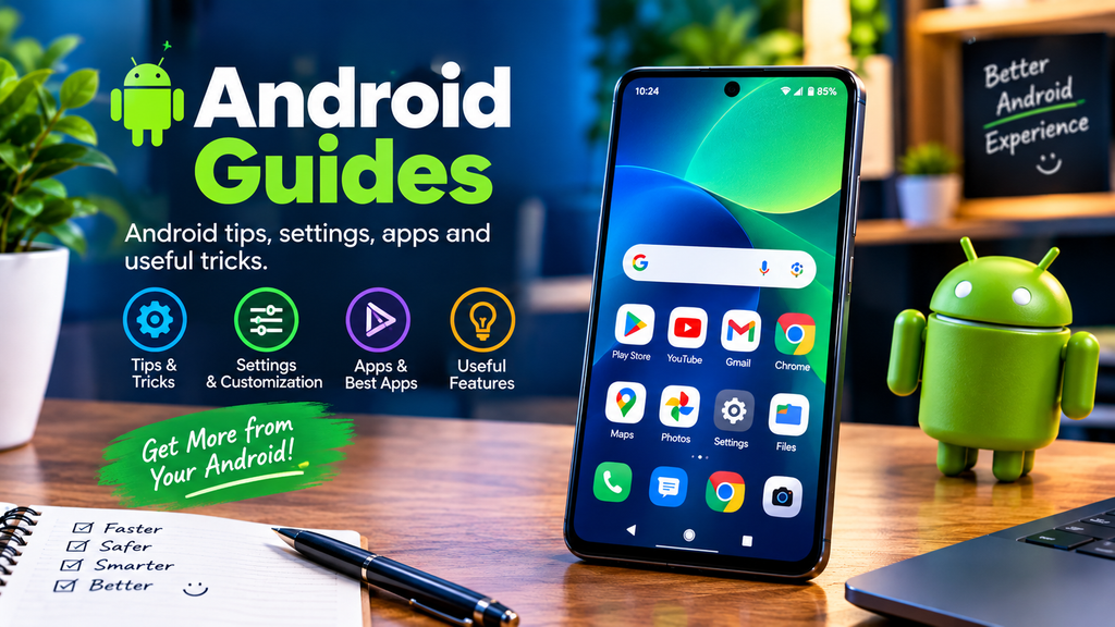 android guides tips, settings & apps