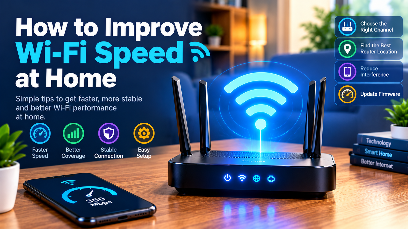 how to improve wi fi speed at home