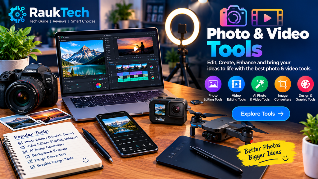 photo & video tools studio banner
